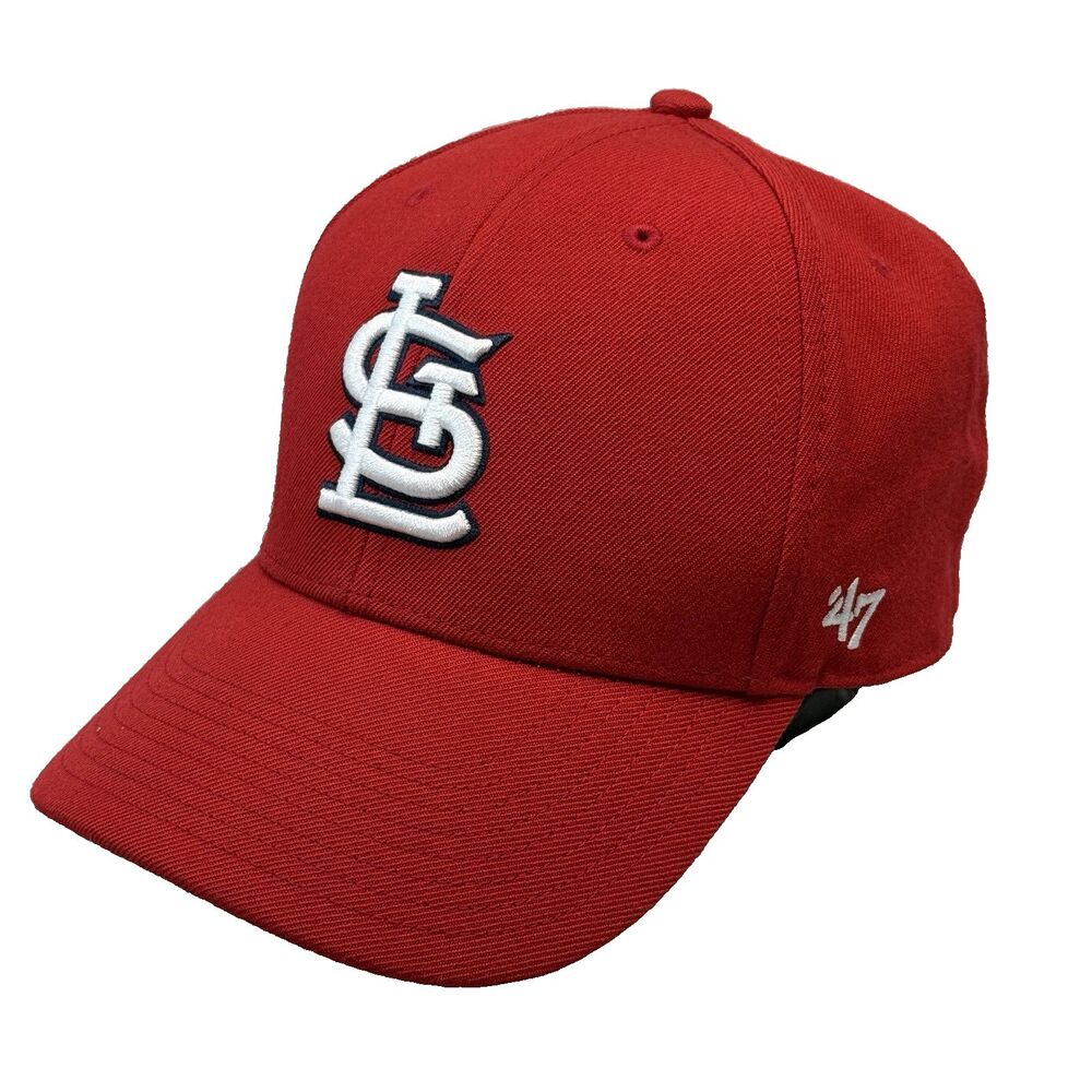 St Louis Cardinals 47 MVP Hat Red Adjustable Strapback MLB Baseball Wool Blend